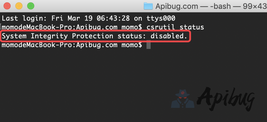 图片[1]-MacOS SIP系统完整性保护怎么禁用？SIP系统完整性关闭方法-Apibug